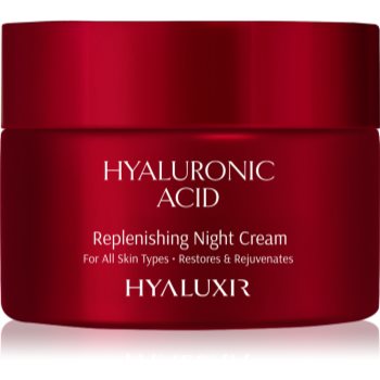  Creme pentru ten, Arganicare Hyaluxir Replenishing Night Cream crema de noapte împotriva îmbătrânirii pielii - Sellmag.ro