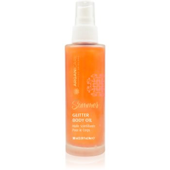  Ingrijire corp, Arganicare Summer Glitter Body Oil ulei pentru stralucire pentru corp si par - Sellmag.ro