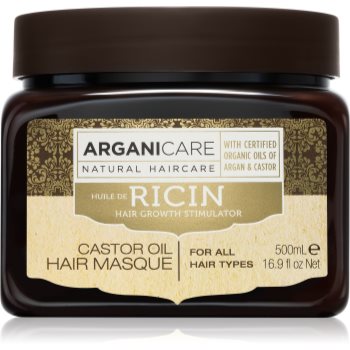 Arganicare Ricin Hair Growth Stimulator masca de întărire pentru părul slab, cu tendința de a cădea pentru toate tipurile de păr arganicare