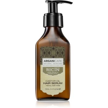 Arganicare Ricin Castor Oil Hair Serum ser pentru par pentru toate tipurile de păr