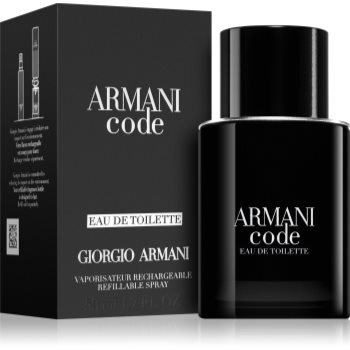 Armani Code Eau de Toilette reincarcabil pentru bărbați
