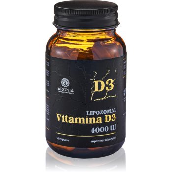 Aronia Charlotteburg Vitamina D3 Lipozomală capsule pentru imunitate, sănătatea sistemului osos și activitate musculară