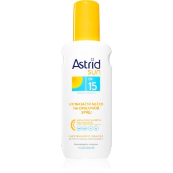 Astrid sun lapte bronzant cu pulverizator spf 15