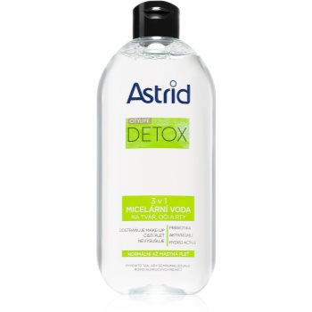Astrid CITYLIFE Detox apă micelară 3 în 1 pentru piele normala si grasa accesorii imagine noua