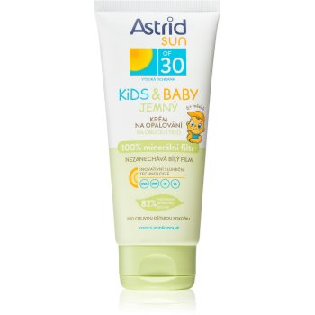 Astrid sun baby crema pentru protecție solară rezistenta la apa pentru copii mici