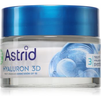 Astrid Hyaluron 3D crema de zi anti-rid SPF 15