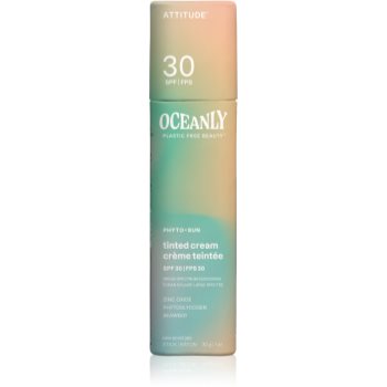 Attitude Oceanly Plastic Free Beauty cremă hidratantă nuanțatoare SPF 30