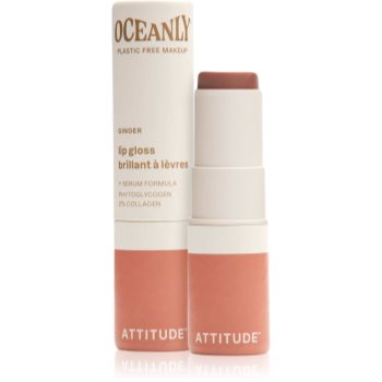 Attitude Oceanly Plastic Free Makeup lip gloss cu efect de hidratare