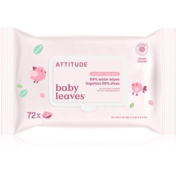 Attitude Baby Leaves Water Wipes Șervețele umede fara parfum