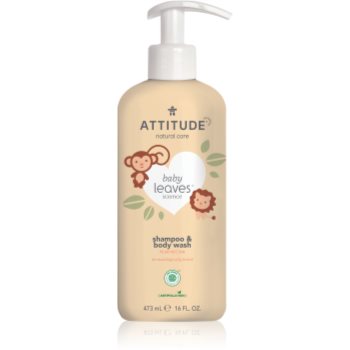 Attitude Baby Leaves Pear Nectar 2 in 1 gel de dus si sampon pentru copii