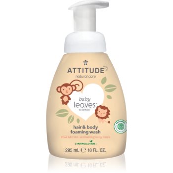 Attitude Baby Leaves Pear Nectar spuma de curatare 2 in 1