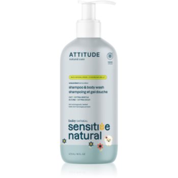 Attitude Sensitive Natural Baby Oatmeal sampon si gel de baie 2 in 1 pentru piele sensibila