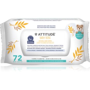 Attitude Baby-Bébé șervețele umede pentru copii pentru piele foarte sensibila sau cu dermatita atopica