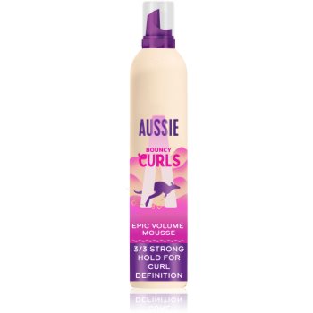 Aussie Bouncy Curls Epic Volume пінка для волосся для кучерявого волосся 200 мл