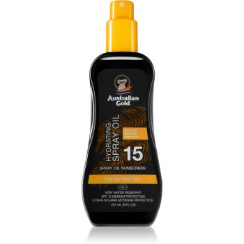 Australian gold spray oil sunscreen spray cu ulei pentru corp spf 15