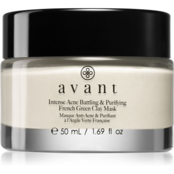 Avant Acne Defence Intense Acne Battling & Purifying French Green Clay Mask masca facială pentru curatarea tenului impotriva imperfectiunilor pielii cauzate de acnee