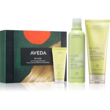 Aveda be curly™ curl taming & defining trio set cadou