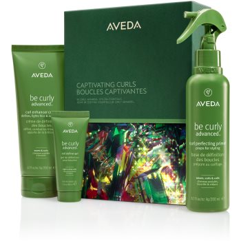 Aveda Holiday Captivating Curls Be Curly Advanced™ Styling Essentials set cadou de Crăciun pentru păr creț
