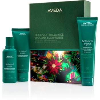 Aveda Holiday Bonds of Brilliance: Botanical Repair™ Strengthening Essentials set cadou de Crăciun pentru păr