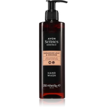 Avon Senses Essence Geranium Leaf & Orange sapun lichid revigorant cu efect de hidratare