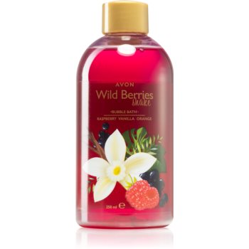 Avon Wild Berries Shake Raspberry & Vanilla & Orange spuma de baie