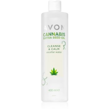 Avon Cannabis Sativa Oil Cleanse & Calm apa de fata cu particule micele cu efect calmant