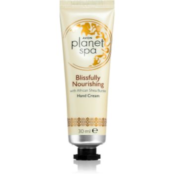 Avon Planet Spa Blissfully Nourishing cremă hrănitoare pentru mâini unt de shea