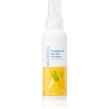 Avon Foot Works Pineapple and Tea Tree deodorant pentru picioare cu vitamina E imagine 2021 notino.ro