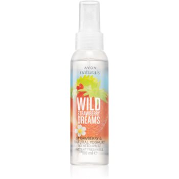 Avon Naturals Wild Strawberry Dreams spray pentru corp cu aroma de capsuni Avon