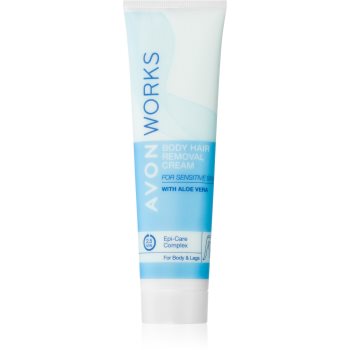 Avon Works Aloe Vera crema depilatoare pentru piele sensibila