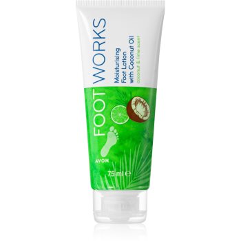 Avon Foot Works Coconut Oil lapte hidratant pentru picioare