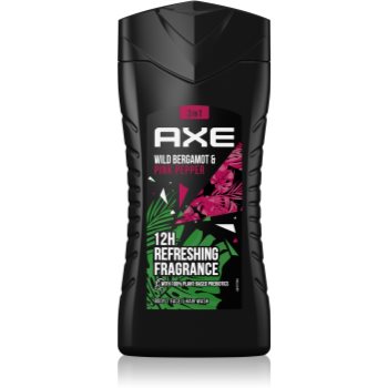 Axe Wild Fresh Bergamot & Pink Pepper Gel de duș pentru bărbați Axe