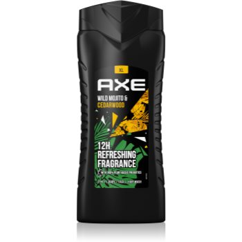 Axe Wild Green Mojito & Cedarwood Gel de duș pentru bărbați AXE imagine noua