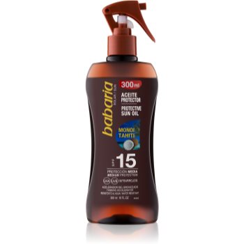 Babaria Sun Protective ulei spray pentru bronzare SPF 15