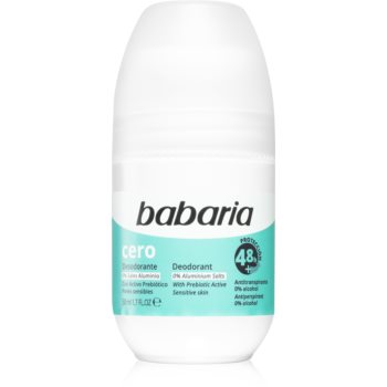 Babaria Deodorant Cero deodorant roll-on fără săruri de aluminiu pentru piele sensibila Babaria