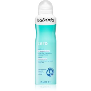 Babaria Deodorant Cero spray anti-perspirant pentru piele sensibila Babaria