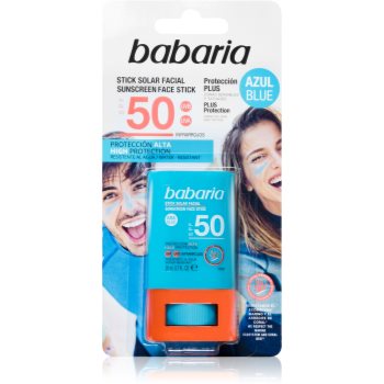 Babaria Blue Face Sun Stick stick hidratant protector pentru fata si zonele sensibile ale pielii accesorii imagine noua