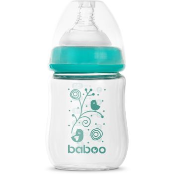 Baboo Anti-colic Glass Feeding Bottle Wide Neck biberon de sticlă