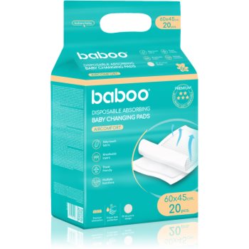 Baboo AirComfort Disposable Absorbing Changing Pads suport pentru schimbat scutecele de unică folosință