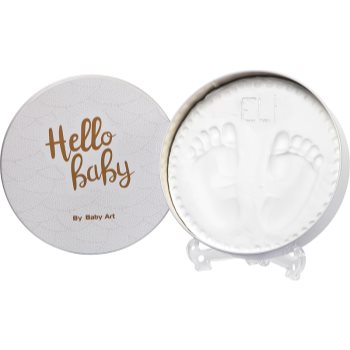 Baby art magic box round shiny vibes set de mulaj pentru amprentele bebelușului