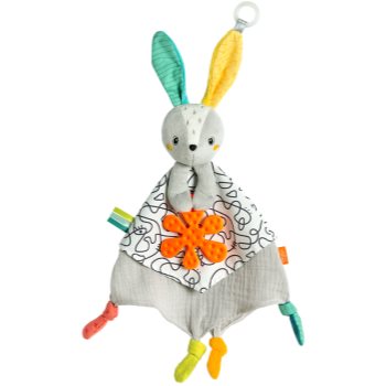 BABY FEHN DoBabyDoo Activity Comforter Rabbit jucărie de adormit pentru dentiție