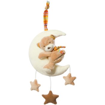 BABY FEHN Music Box Rainbow Teddy on the Moon jucărie suspendabilă contrastantă cu melodie Baby imagine noua