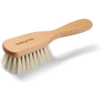 BabyOno Take Care Brush with Natural Bristles perie de par pentru nou-nascuti si copii