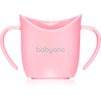BabyOno Be Active Ergonomic Training Cup тренувальний кухоль з ручками Pink 6 m+ 1 кс