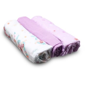 BabyOno Natural Bamboo Diapers Violet scutece textile Scutece textile, BabyOno Natural Bamboo Diapers Violet scutece textile - Sellmag.ro