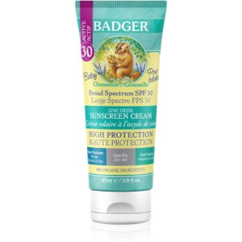 Badger Sun cremă protectoare pentru bebeluși SPF 30