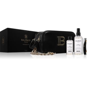Balmain Hair Couture Toiletry Bag Black Gold set cadou pentru femei