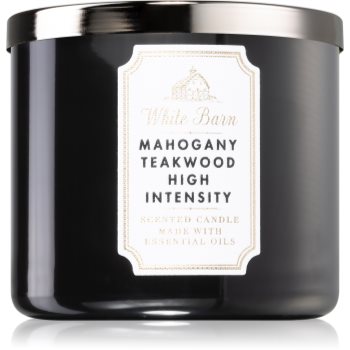 Bath & Body Works White Barn Mahogany Teakwood High Intensity lumânare parfumată