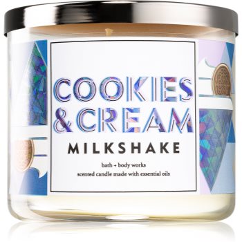 Bath & Body Works Cookies and Cream Milkshake lumânare parfumată