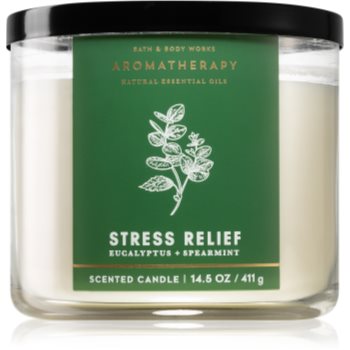 Bath & body works aromatherapy eucalyptus & spearmint lumânare parfumată i.